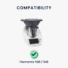 Osłona przeciwpyłowa Kwmobile do Thermomix TM5 / Thermomix TM6, czarno-biała, plastik, 55449.12