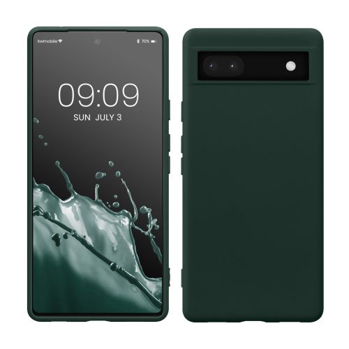 Etui kwmobile do Google Pixel 6a, silikonowe, zielone, 58053.169
