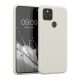 Etui kwmobile do Google Pixel 5, silikonowe, białe, 53778.02