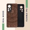 Etui kwmobile do Xiaomi 12T/12T Pro, drewno, brąz, 60150.04