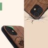 Etui kwmobile do Apple iPhone 11, drewno, brąz, 49799.17