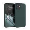 Etui kwmobile do Apple iPhone 12 Mini, silikonowe, zielone, 52640.171