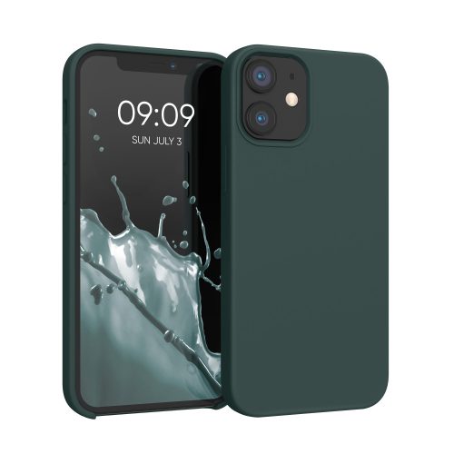 Etui kwmobile do Apple iPhone 12 Mini, silikonowe, zielone, 52640.171