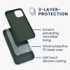 Etui kwmobile do Apple iPhone 12 Mini, silikonowe, zielone, 52640.171