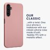 Etui Kwmobile do Samsung Galaxy A14 5G, różowe, silikonowe, 61163.31