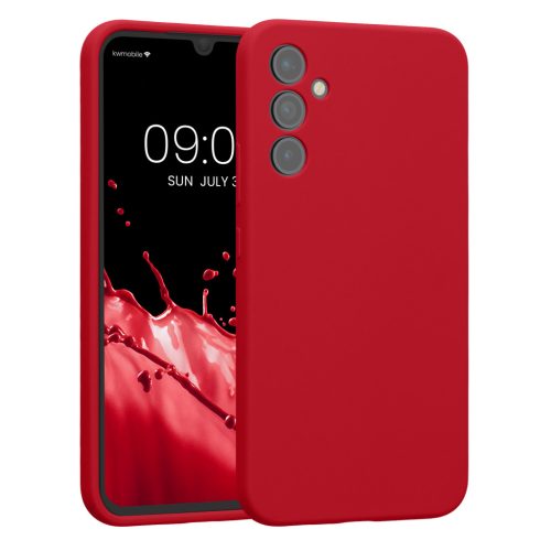 Etui Kwmobile do Samsung Galaxy A34 5G, czerwone, silikonowe, 60807.208