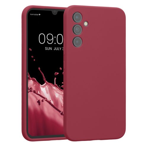 Etui Kwmobile do Samsung Galaxy A34 5G, czerwone, silikonowe, 60807.209