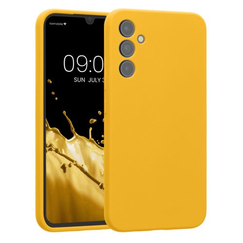 Etui Kwmobile do Samsung Galaxy A34 5G, żółte, silikonowe, 60807.165