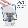 Kwmobile Osłona przeciwpyłowa do Thermomix TM5 / Thermomix TM6, Przezroczysty/Niebieski, TPU, 59984.02