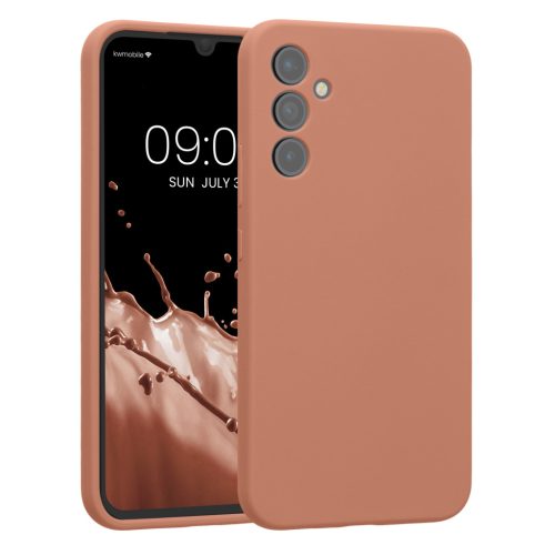 Etui Kwmobile do Samsung Galaxy A34 5G, ciemny krem, silikon, 60807.237
