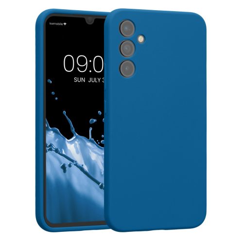 Etui Kwmobile do Samsung Galaxy A34 5G, niebieskie, silikonowe, 60807.228