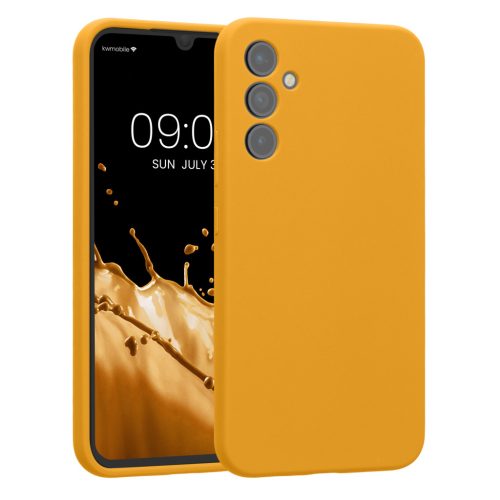 Etui Kwmobile do Samsung Galaxy A34 5G, pomarańczowe, silikonowe, 60807.191