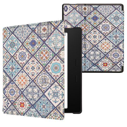 pokrowiec kwmobile na Amazon Kindle Oasis 10, skóra ekologiczna, wielokolorowy, 49417.39