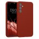 Etui Kwmobile do Samsung Galaxy A34 5G, czerwone, silikonowe, 60807.248