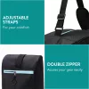 Set huse schi si clapari Navaris, geanta schi 190 cm, compartiment clapari 42x38x22 cm, negru, textil