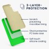 Etui Kwmobile do Samsung Galaxy S21, zielone, silikonowe, 54056.44
