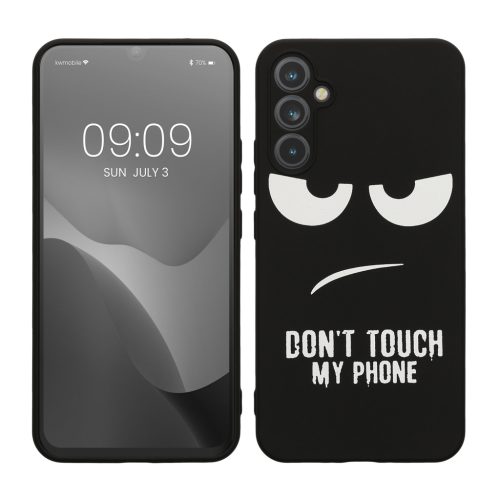 Etui Kwmobile do Samsung Galaxy A34 5G, czarno-białe, silikonowe, 61245.01