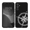 Etui Kwmobile do Samsung Galaxy A54 5G, czarno-białe, silikonowe, 61246.03