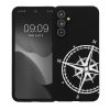 Etui Kwmobile do Samsung Galaxy A54 5G, czarno-białe, silikonowe, 61246.03