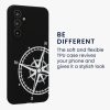 Etui Kwmobile do Samsung Galaxy A54 5G, czarno-białe, silikonowe, 61246.03