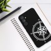 Etui Kwmobile do Samsung Galaxy A54 5G, czarno-białe, silikonowe, 61246.03