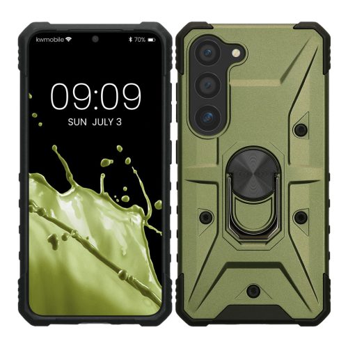 Etui Kwmobile do Samsung Galaxy S23, zielone, poliwęglan, 61249.17