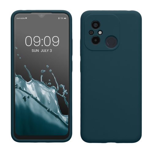 Etui Kwmobile do Xiaomi Redmi 12C, niebieskie, silikonowe, 61263.57