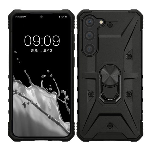 Etui Kwmobile do Samsung Galaxy S23 Plus, czarne, poliwęglan, 61250.01