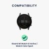 Zestaw 2 pasków kwmobile do zegarka Xiaomi Mi Color Sport/Watch S1 Active, nylon, czarny/niebieski, 59518.04
