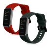 Zestaw 2 pasków kwmobile do Huawei Band 4, silikon, zielony/czerwony, 59802.04