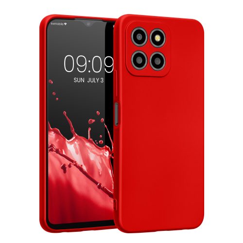 Etui Kwmobile do Honor X8 5G/X6/70 Lite, czerwone, silikonowe, 59880.36