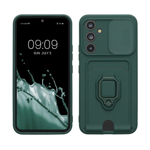 Etui Kwmobile do Samsung Galaxy A54 5G, Ciemnozielone, Silikonowe, 61339.169