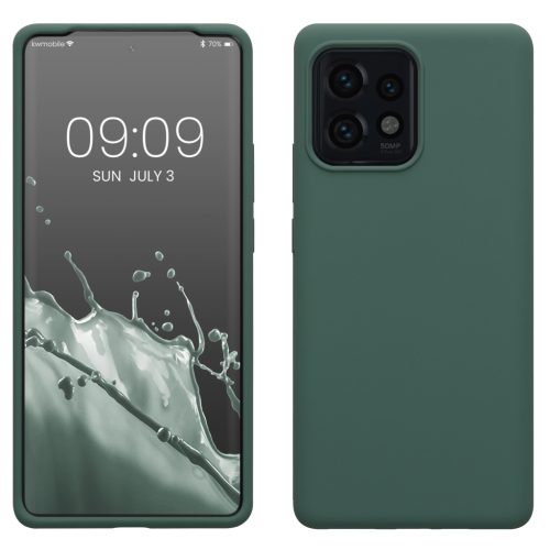 Etui Kwmobile do Motorola Edge 40 Pro/Edge Plus (2023), zielone, silikonowe, 61344.166