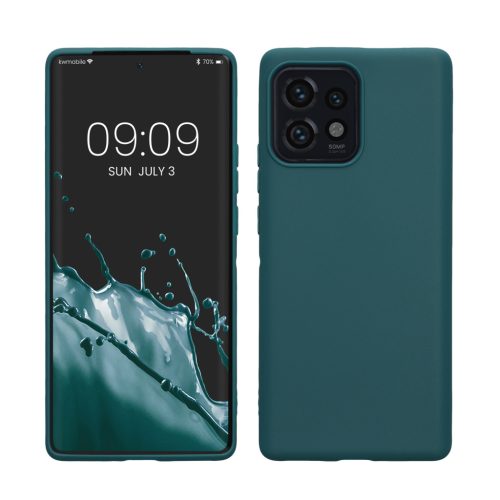 Etui Kwmobile do Motorola Edge 40 Pro/Edge Plus (2023), zielone, silikonowe, 61343.78