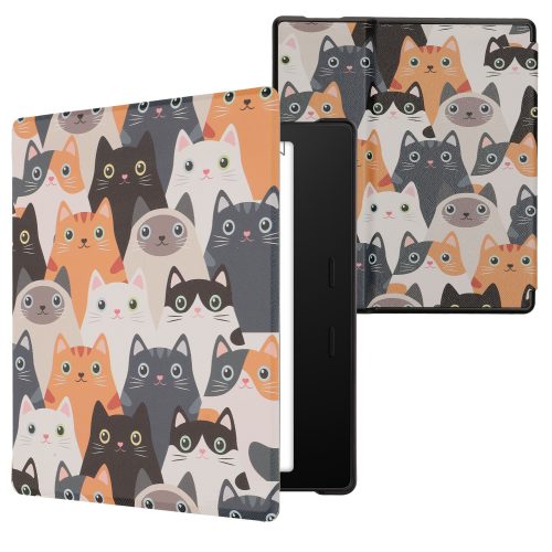 Etui kwmobile do Amazon Kindle Oasis 10, Skóra ekologiczna, Wielokolorowy, 49417.40