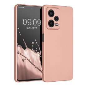   Etui Kwmobile do Xiaomi Redmi Note 12 Pro 5G, różowe, silikonowe, 60711.31