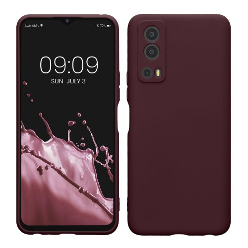 Etui kwmobile do Vivo Y72 5G/Y52 5G, silikon, ciemnobrązowy, 59095.187