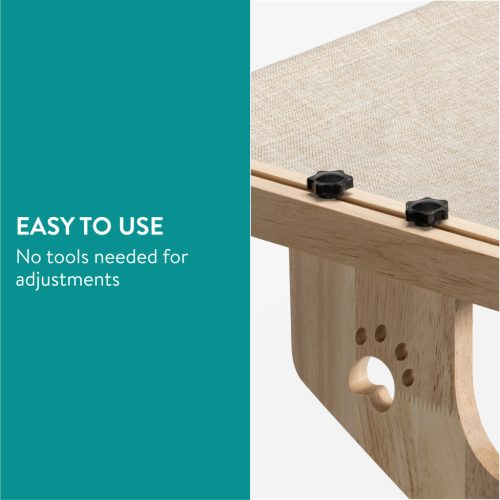 Culcus pentru pisici Navaris, 55x38x17.5 cm, prindere fereastra, bej, 61419.11