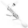 Set tacamuri de calatorie pliabile 6 in 1, din otel inoxidabil, cu sac depozitare, 60998.01