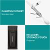 Set tacamuri de calatorie pliabile 6 in 1, din otel inoxidabil, cu sac depozitare, 60998.01