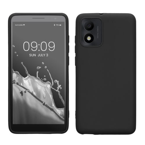Etui Kwmobile do Alcatel 1B (2022), czarne, silikonowe, 61461.01