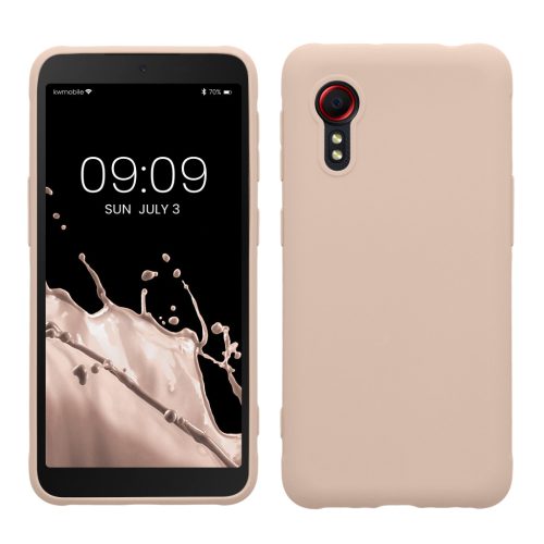 Etui Kwmobile do Samsung Galaxy Xcover 5, kremowe, silikonowe, 54536.225