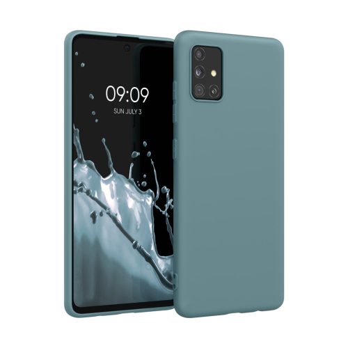 Etui Kwmobile do Samsung Galaxy A51, zielone, silikonowe, 51196.206