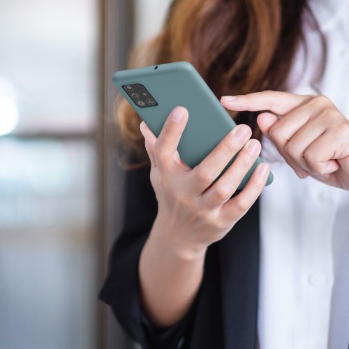 Etui Kwmobile do Samsung Galaxy A51, zielone, silikonowe, 51196.206