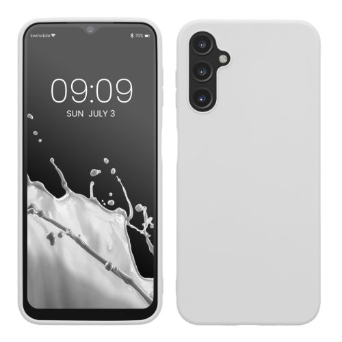 Etui Kwmobile do Samsung Galaxy A14 5G, białe, silikonowe, 61462.48