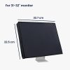 Osłona Kwmobile na monitor 31-32 cali, czarna, plastik, 44636.17