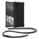 Etui Kwmobile ze smyczą do Motorola Edge 40 Pro/Edge Plus (2023), czarne, silikonowe, 61504.01