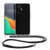 Etui Kwmobile ze smyczą do OnePlus Nord N30/Nord CE 3 Lite, przezroczyste/czarne, silikonowe, 61495.01