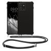 Etui Kwmobile ze smyczą do Motorola ThinkPhone, czarne, silikonowe, 61498.01