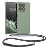 Etui Kwmobile ze smyczą do Honor X8a, jasnozielone, silikonowe, 61577.172